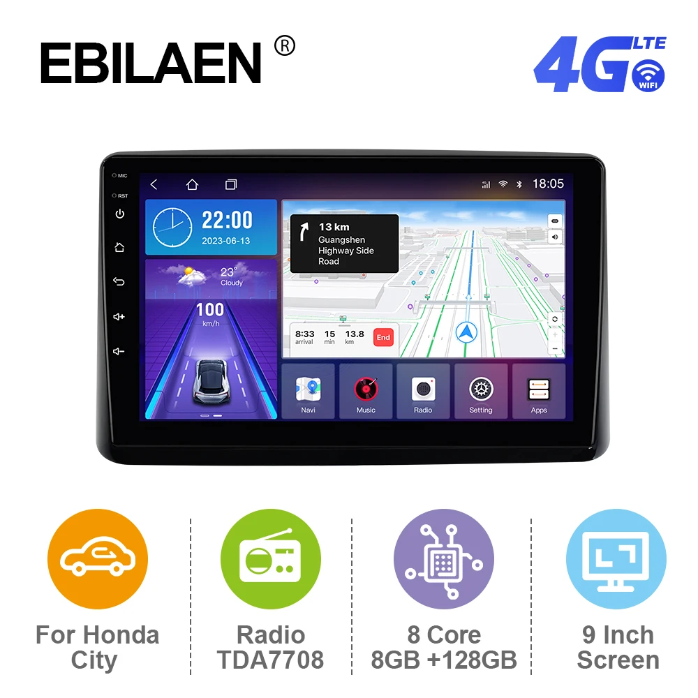 EBILAEN Android 12 автомобильное стерео радио для Honda City 2020-мультимедийный плеер GPS RDS Carplay Авторадио Mirror Link 4G BT FM
EBILAEN Android 12 автомобильное стерео радио для Honda City 2020-мультимедийный плеер GPS RDS Carplay Авторадио Mirror Link 4G BT FM