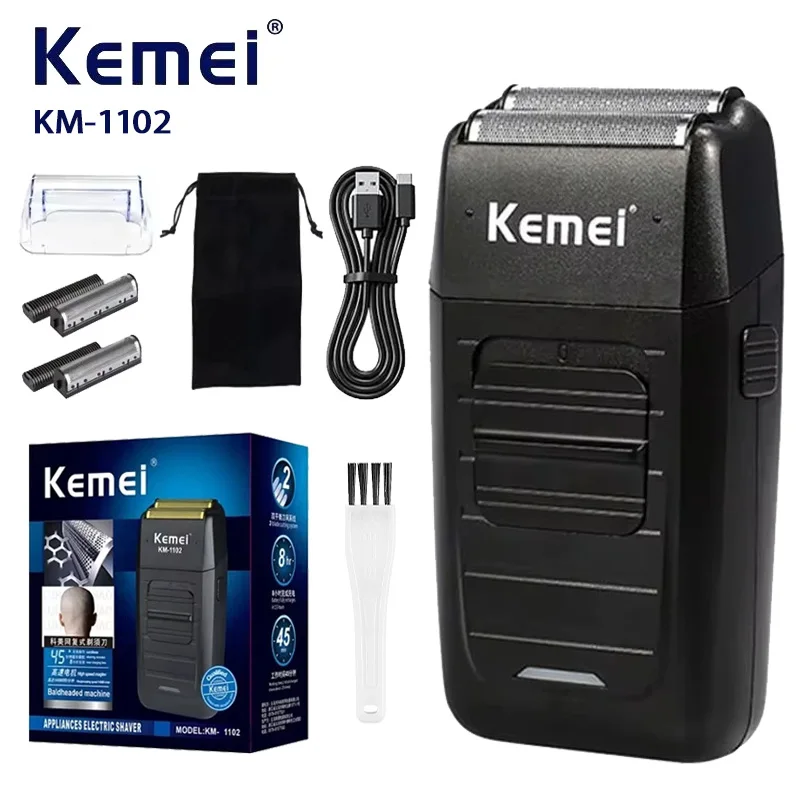 Kemei KM-1102 Men's Electric Shaver Hair Trimmer Machine Shaving Machine Professional Hair Cutter Beard Trimmer Shaver Male
Kemei KM-1102 Men's Electric Shaver Hair Trimmer Machine Shaving Machine Professional Hair Cutter Beard Trimmer Shaver Male