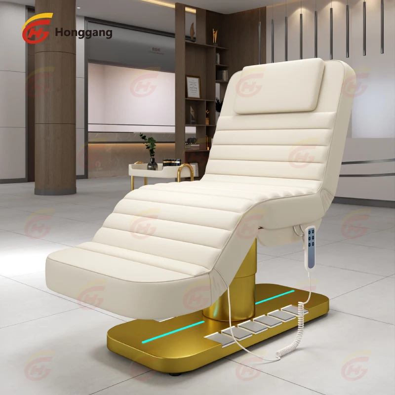 Customized Color White Leather Beauty Salon Massage Table Electric Curved Treatment Facial Lash Beauty Bed With 4 Motors
Customized Color White Leather Beauty Salon Massage Table Electric Curved Treatment Facial Lash Beauty Bed With 4 Motors