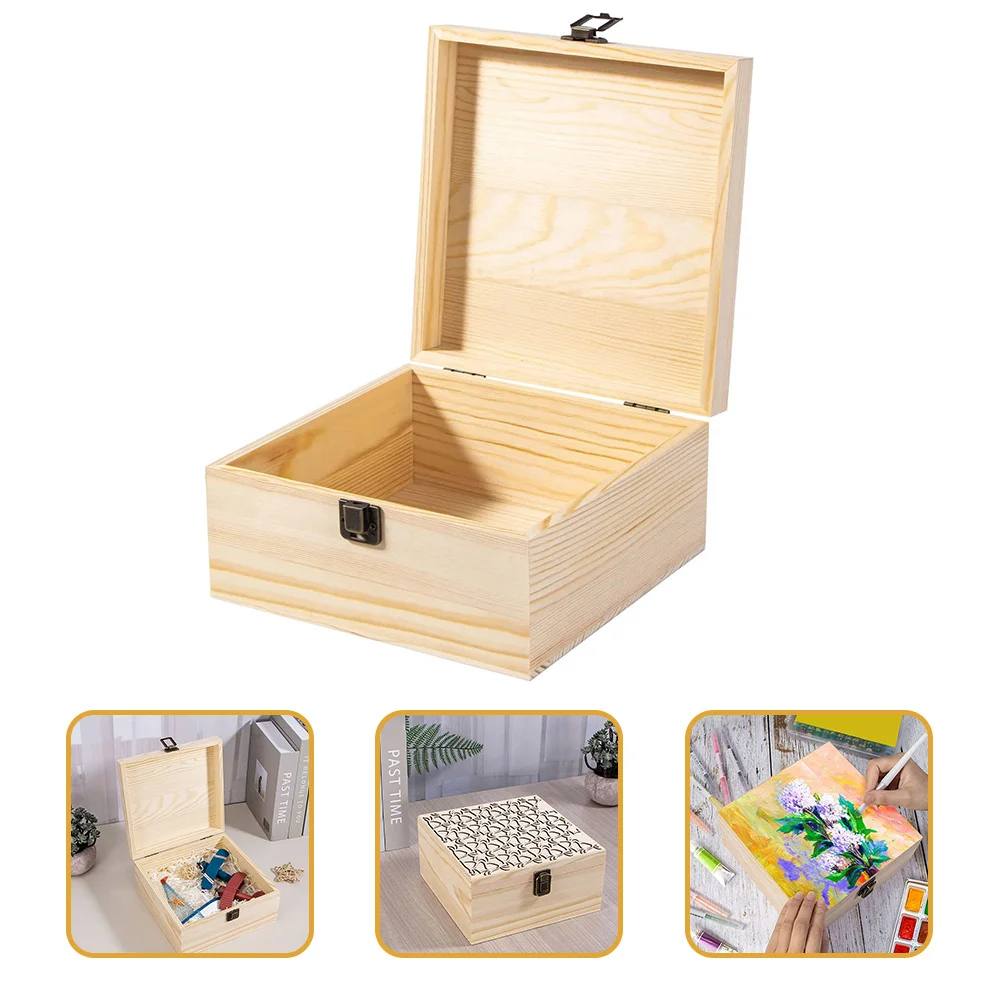 Wooden Storage Box Unfinished Natural Wood Rectangular Clasp Container For Jewelry Organizer Sundries Keepsake Gift Home
Wooden Storage Box Unfinished Natural Wood Rectangular Clasp Container For Jewelry Organizer Sundries Keepsake Gift Home