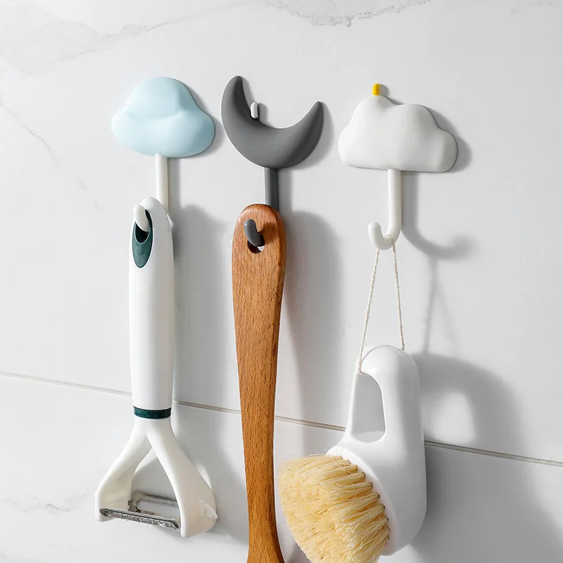 3pcs Cloud Moon Hooks No-punch Non-marking Adhesive Backed Adhesive Hooks Kitchen Bathroom Wall Cute Hooks
3pcs Cloud Moon Hooks No-punch Non-marking Adhesive Backed Adhesive Hooks Kitchen Bathroom Wall Cute Hooks