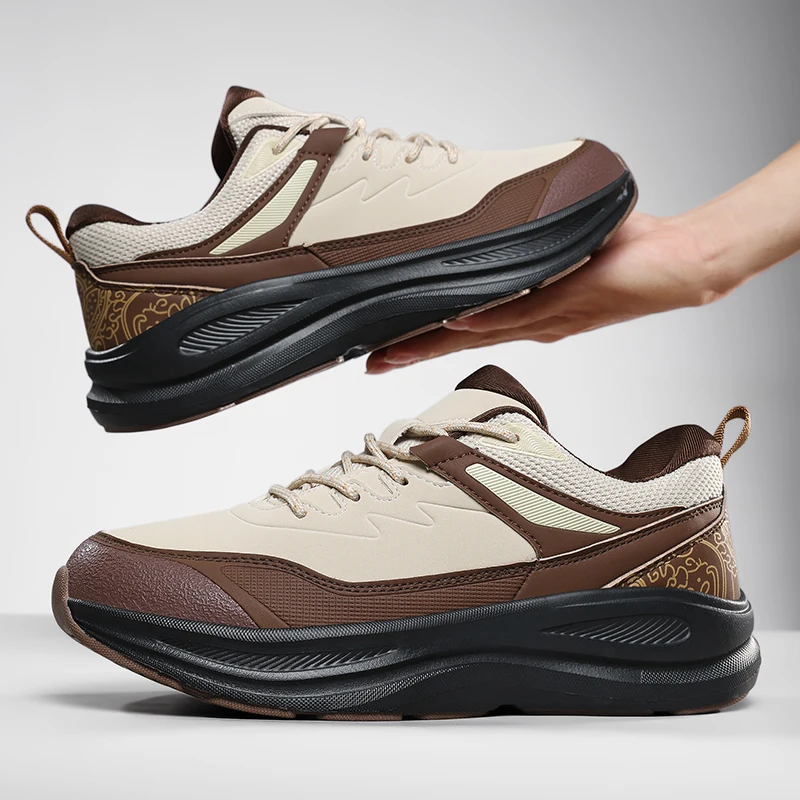 Men's Lace-Up Leather Patchwork Comfortable Lightweight Daily Office Athletic Shoes with Rebound Sole
Men's Lace-Up Leather Patchwork Comfortable Lightweight Daily Office Athletic Shoes with Rebound Sole
