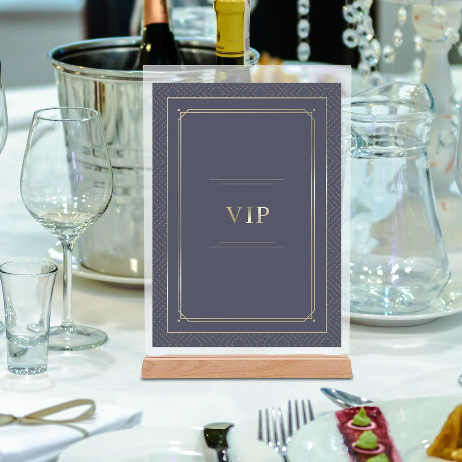 2Pcs Acrylic Sign Holder Wood Base Clear Menu Display Stand Double Sided Photo Holder Office Trade Show Acrylic Stand Blank
2Pcs Acrylic Sign Holder Wood Base Clear Menu Display Stand Double Sided Photo Holder Office Trade Show Acrylic Stand Blank