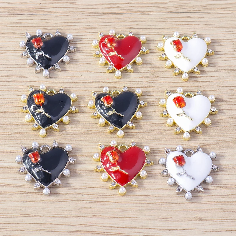 4pcs 20x19mm Cute Enamel Love Heart Charms Pendants for Jewelry Making Drop Earrings Necklaces Bracelets DIY Crafts Accessories
4pcs 20x19mm Cute Enamel Love Heart Charms Pendants for Jewelry Making Drop Earrings Necklaces Bracelets DIY Crafts Accessories
