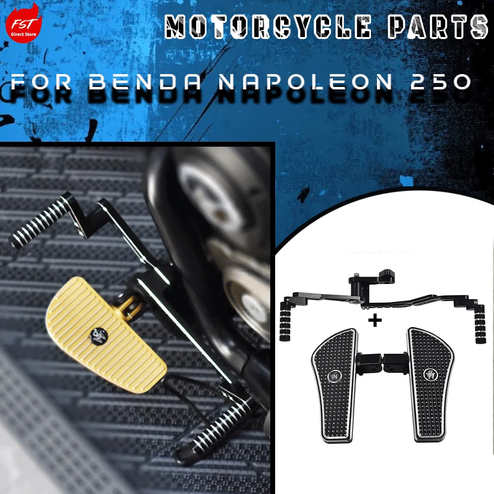 Link 3 for Benda Napoleon 250: Modified footpegs and gear shift lever
Link 3 for Benda Napoleon 250: Modified footpegs and gear shift lever