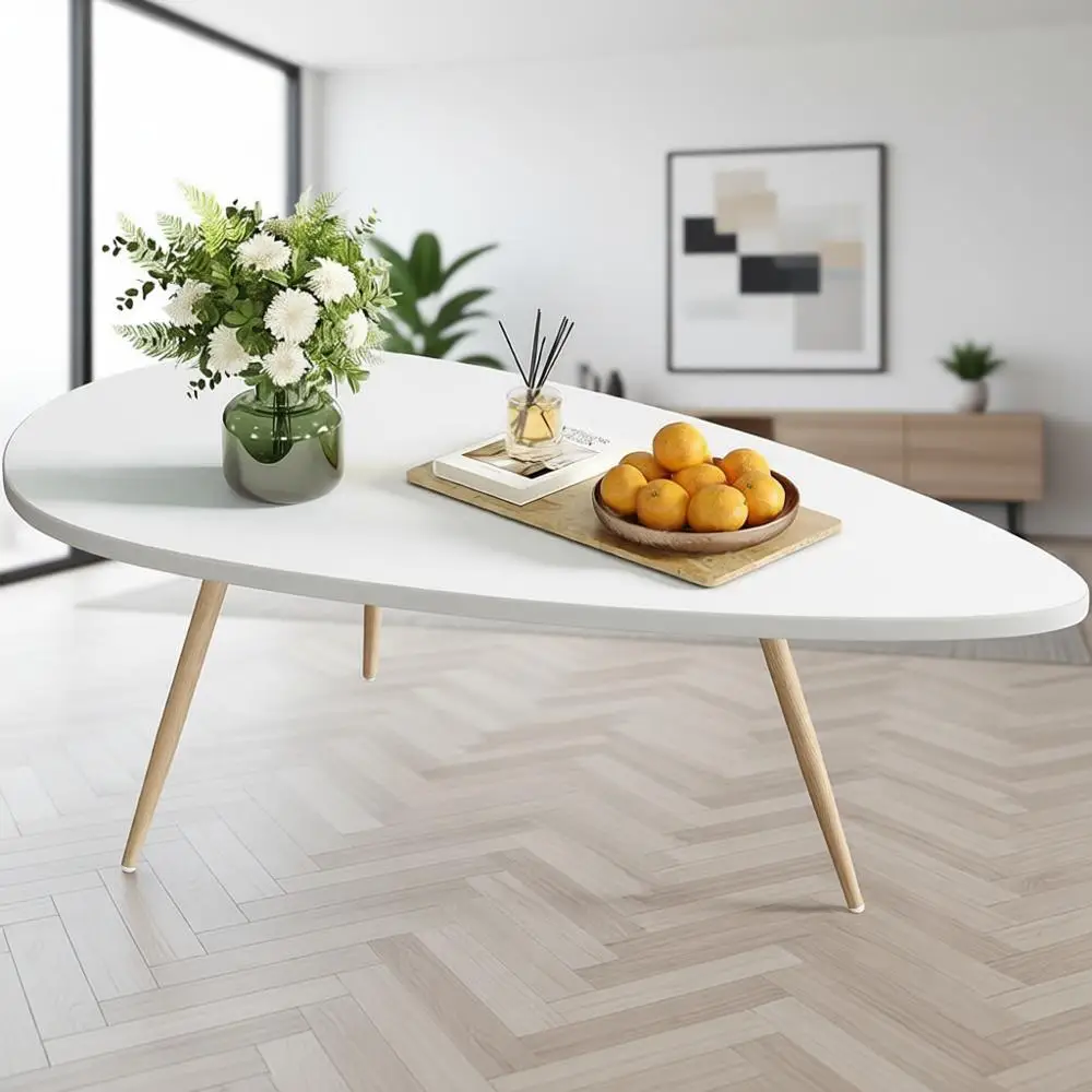 Oval White Coffee Table for Living Room, Suitable for Small Spaces, Easy Assembly, 22.2 x 42.5 x 17.1
Oval White Coffee Table for Living Room, Suitable for Small Spaces, Easy Assembly, 22.2 x 42.5 x 17.1