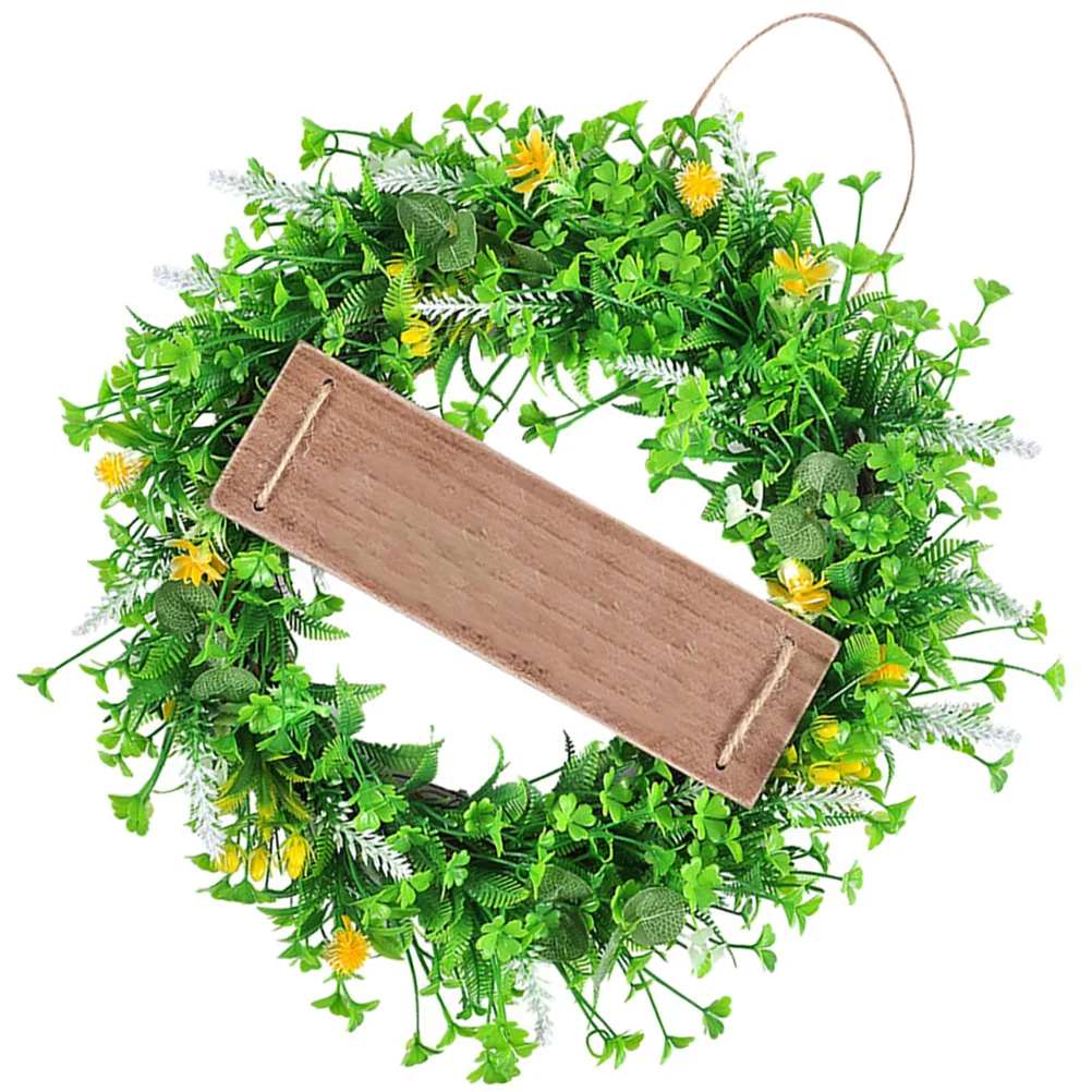 Artificial Leaf Wreath Happy Spring Hanging Door Decor Simulation Four Leaf Clover Wreath Front Door Welcome Easter Spring
Artificial Leaf Wreath Happy Spring Hanging Door Decor Simulation Four Leaf Clover Wreath Front Door Welcome Easter Spring