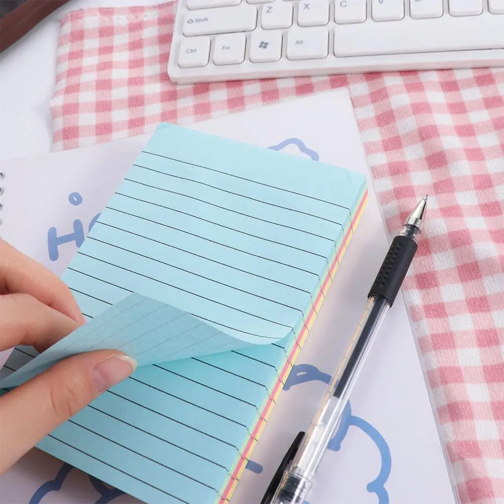 200 Sheets Self-adhesive Line Sticky Notes Diary To Do List Memo Pad Paper Schedule N Times Student Writing Marker Notepad
200 Sheets Self-adhesive Line Sticky Notes Diary To Do List Memo Pad Paper Schedule N Times Student Writing Marker Notepad