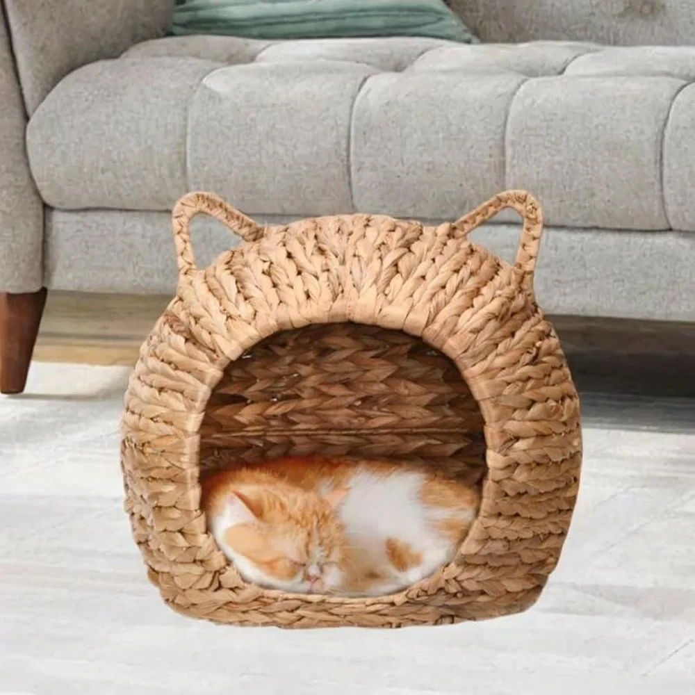 Cat Bed for Indoor Cats Woven Wear Resistant Washable Kennel Dog Bed Summer Scratching Board Lounge for Puppy Small Dogs
Cat Bed for Indoor Cats Woven Wear Resistant Washable Kennel Dog Bed Summer Scratching Board Lounge for Puppy Small Dogs