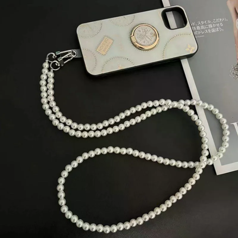 Портативный ремешок для мобильного телефона, ожерелье через плечо, цепочка с жемчужным ремешком, анти-потерянный слинг для чехла для телефона
Портативный ремешок для мобильного телефона, ожерелье через плечо, цепочка с жемчужным ремешком, анти-потерянный слинг для чехла для телефона