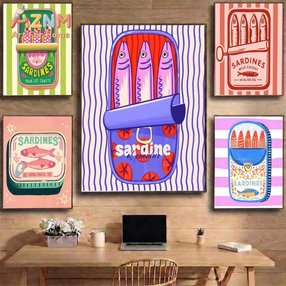 1pc Cartoon Sardine Can cute Poster Canvas Painting Art Wall Poster Home Room Decor
1pc Cartoon Sardine Can cute Poster Canvas Painting Art Wall Poster Home Room Decor