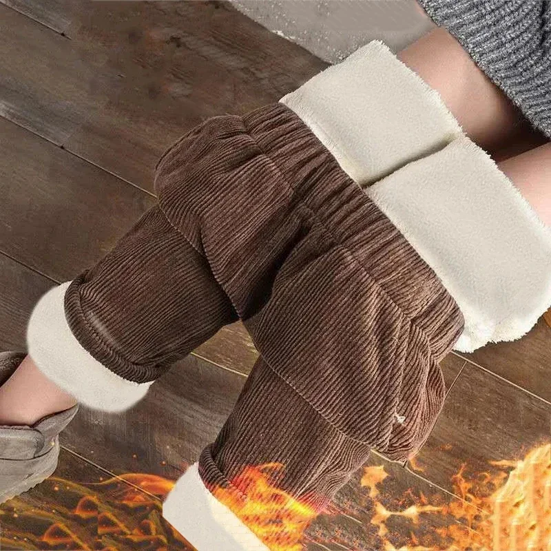 Fall Winter Thick Fleece Lined Harem Velvet Pants Women Casual High Waist Lambwool Warm Pantalones Basic Korean Slim Sweatpants
Fall Winter Thick Fleece Lined Harem Velvet Pants Women Casual High Waist Lambwool Warm Pantalones Basic Korean Slim Sweatpants