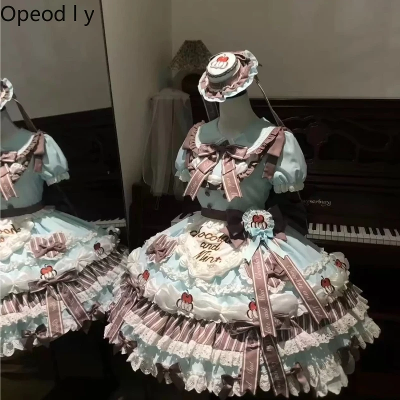Sweet Loli Princess Dress 2026 Spring and Summer New Cute Girl Bow High Waist Temperament Lolita Puffy Dress for Women
Sweet Loli Princess Dress 2026 Spring and Summer New Cute Girl Bow High Waist Temperament Lolita Puffy Dress for Women