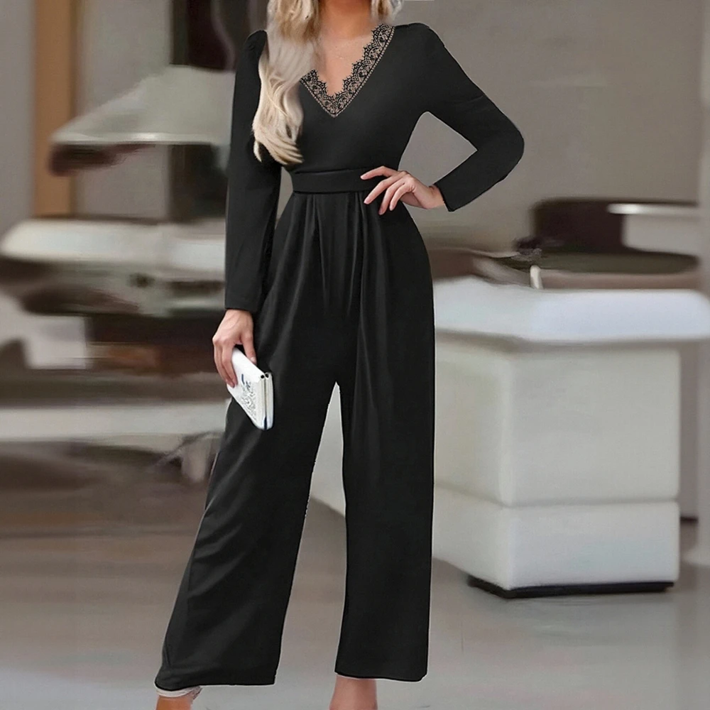 Autumn Button Decorated Commute Style Tailored Fit Jumpsuit With Cucumber Collar Long Pants Women's Fashion
Autumn Button Decorated Commute Style Tailored Fit Jumpsuit With Cucumber Collar Long Pants Women's Fashion