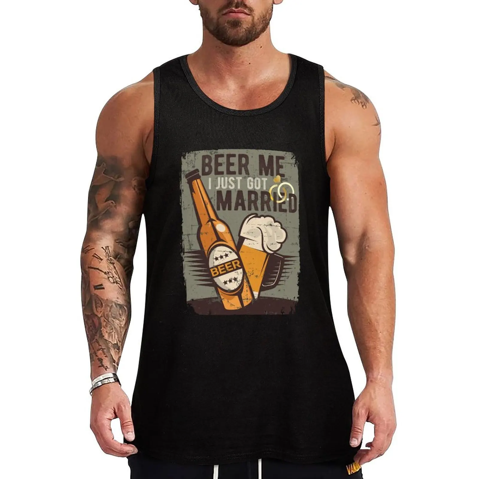 Beer Me I Just Got Married Tank Top Anti Shrink Tank Top Durable Casual Sleeveless Shirt
Beer Me I Just Got Married Tank Top Anti Shrink Tank Top Durable Casual Sleeveless Shirt