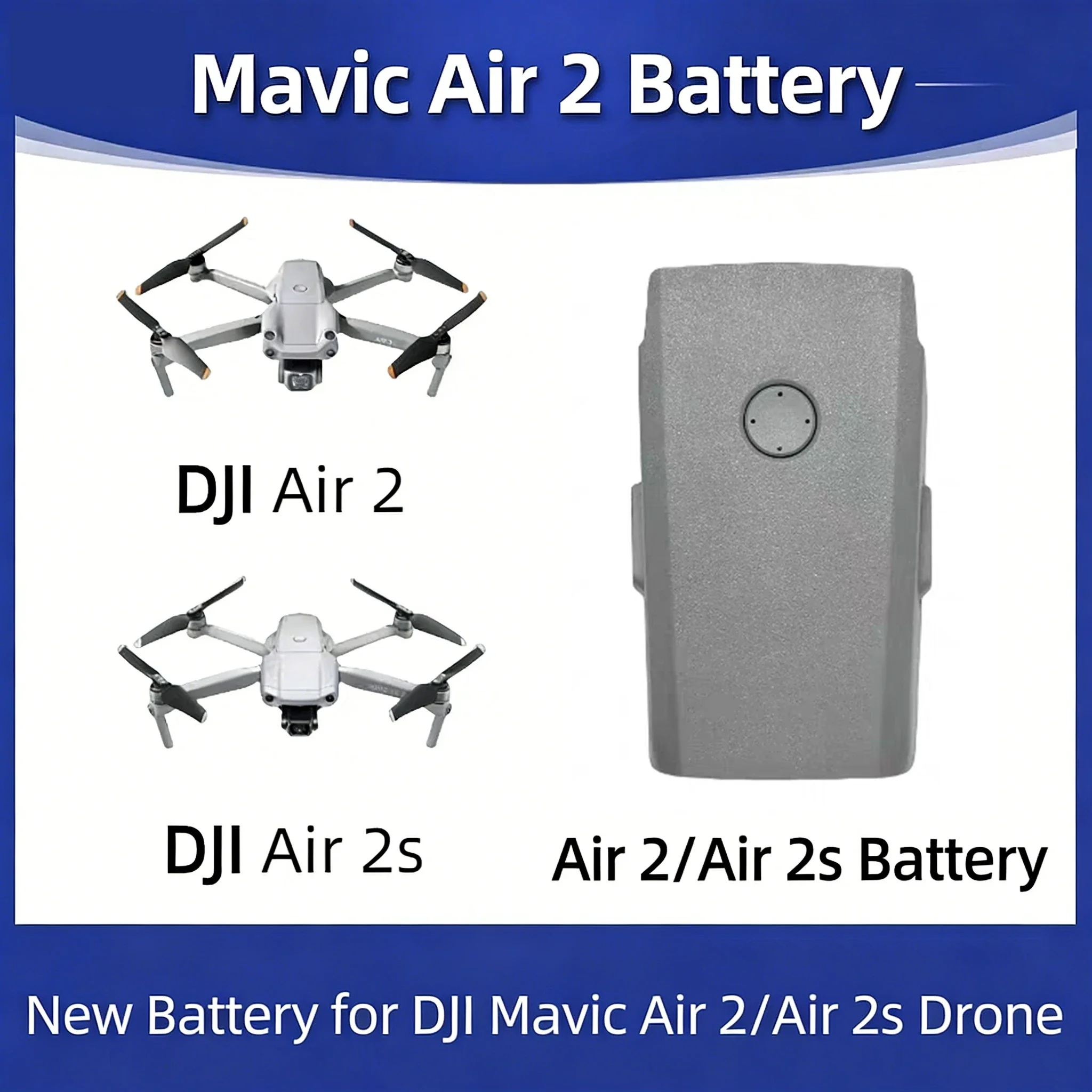 Совершенно новый аккумулятор большой емкости Smart Flight для DJI Air 2, совместимый как замена аккумулятора емкостью 3750 мАч Mavic Air 2S.
Совершенно новый аккумулятор большой емкости Smart Flight для DJI Air 2, совместимый как замена аккумулятора емкостью 3750 мАч Mavic Air 2S.
