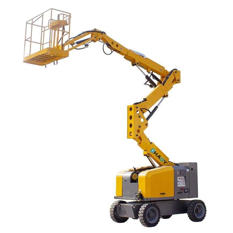 Электрический самоходный коленчатый подъемник HAOY с рабочей высотой 10 м для работы на любой местности
Электрический самоходный коленчатый подъемник HAOY с рабочей высотой 10 м для работы на любой местности