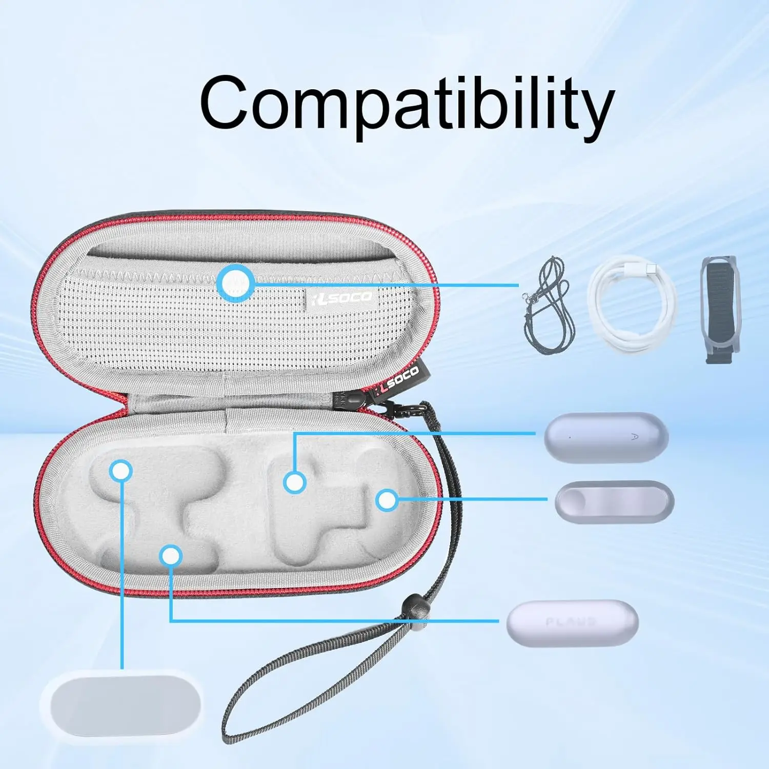 Travel Hard Case for PLAUD NotePin Voice Recorder Holds All Accessories with Wrist Strap Waterproof Storage Box for Accessories
Travel Hard Case for PLAUD NotePin Voice Recorder Holds All Accessories with Wrist Strap Waterproof Storage Box for Accessories