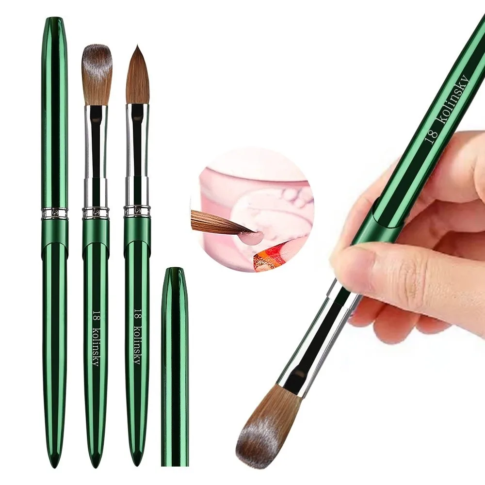 1PC High Quality Nail Art Brushes Deep Green Metal Handle Carving Painting Pen Smooth Extension Nail Powder Brush
1PC High Quality Nail Art Brushes Deep Green Metal Handle Carving Painting Pen Smooth Extension Nail Powder Brush
