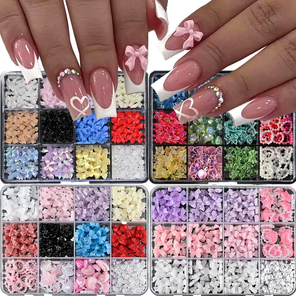 12Grids 3D Bowknot Nail Art Decoration Kit Kawaii Mixed Resin Bows , Flat Back Pearls, Pink Love Nail Charms DIY Craft +Tools#zb
12Grids 3D Bowknot Nail Art Decoration Kit Kawaii Mixed Resin Bows , Flat Back Pearls, Pink Love Nail Charms DIY Craft +Tools#zb