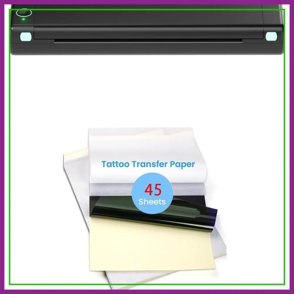 Wireless Tattoo Transfer Stencil Printer with 45 Pcs Free Transfer Paper - Tattoo Printer Kit for Artists & Beginners
Wireless Tattoo Transfer Stencil Printer with 45 Pcs Free Transfer Paper - Tattoo Printer Kit for Artists & Beginners
