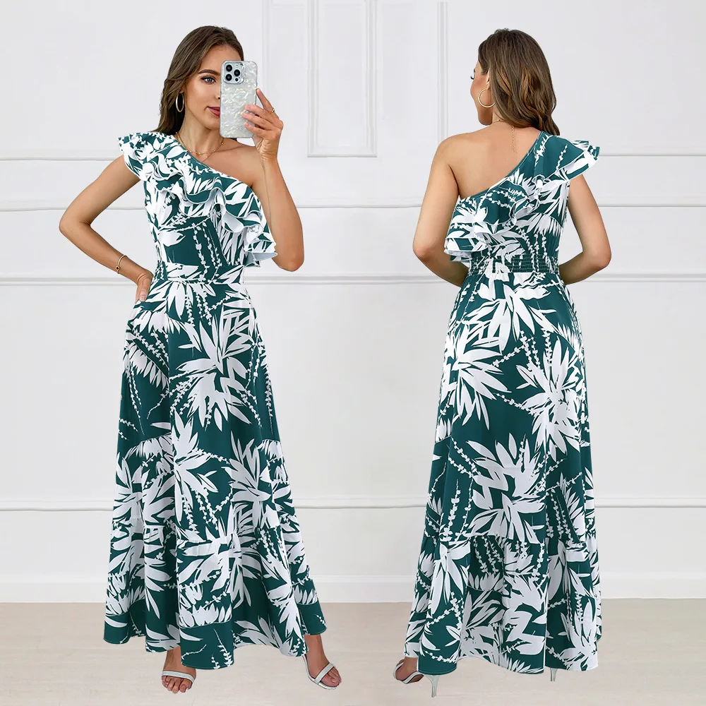 Long Dress Women Dresses Skew Collar Vestidos Ruffles Sleeveless Elegant Print Y2k Streetwear High Waist Backless One Shoulder
Long Dress Women Dresses Skew Collar Vestidos Ruffles Sleeveless Elegant Print Y2k Streetwear High Waist Backless One Shoulder