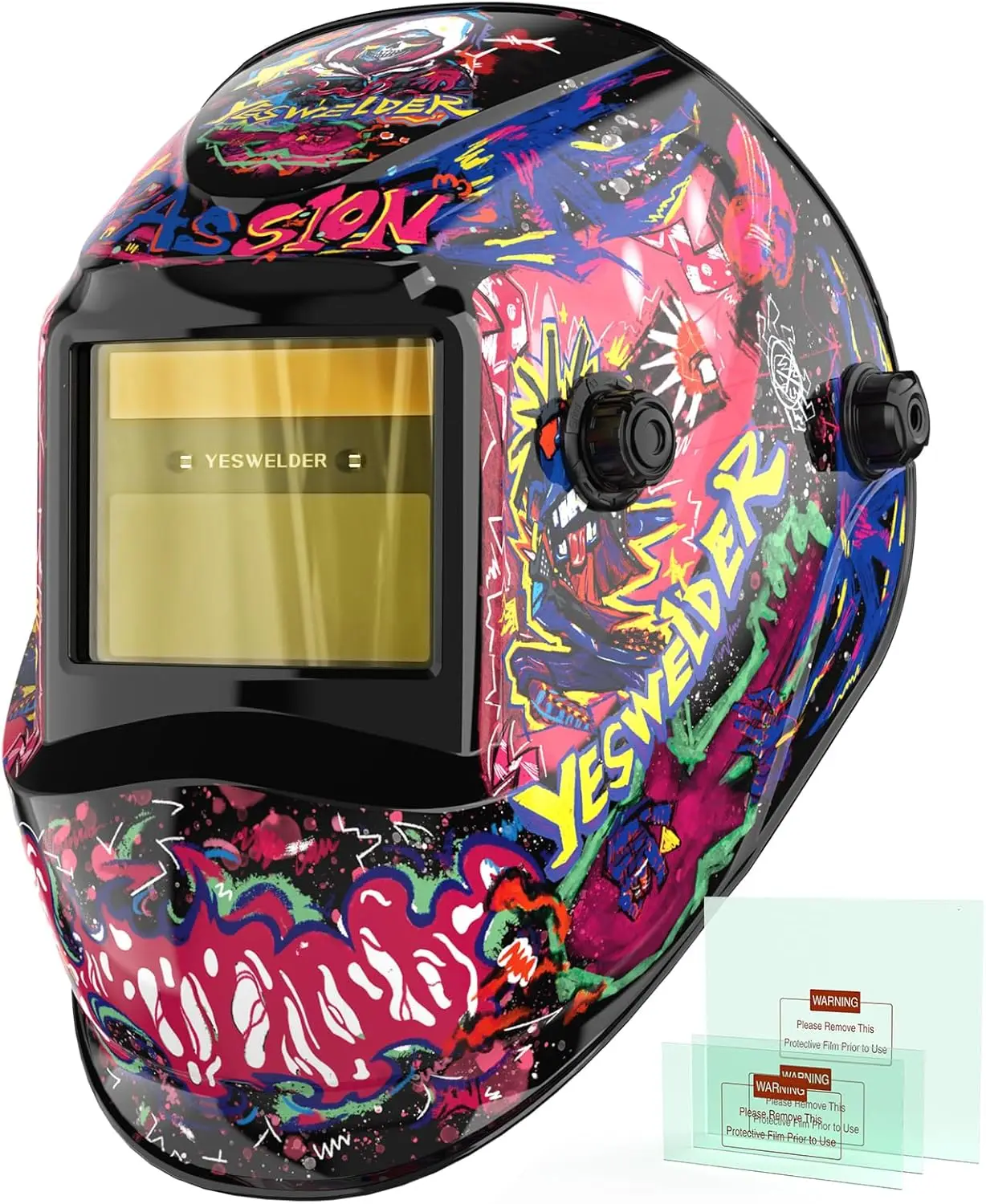Auto Darkening Welding Helmet with Blue Light Blocking, 1/1/1/1 True Color Solar Powered Welding Hood for TIG MIG ARC Grind
Auto Darkening Welding Helmet with Blue Light Blocking, 1/1/1/1 True Color Solar Powered Welding Hood for TIG MIG ARC Grind