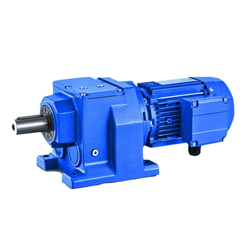 AC Electric gear motor with high precision high torque R series helical gear reducers gearbox gearmotor with shaft
AC Electric gear motor with high precision high torque R series helical gear reducers gearbox gearmotor with shaft