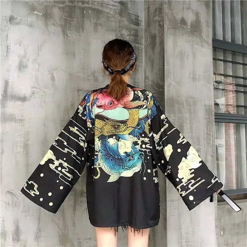 New 25-Year Cross-Border Home Japanese Style Kimono 3D Printed Outerwear Open Cardigan National Style Carp Series Men's Clothing
New 25-Year Cross-Border Home Japanese Style Kimono 3D Printed Outerwear Open Cardigan National Style Carp Series Men's Clothing