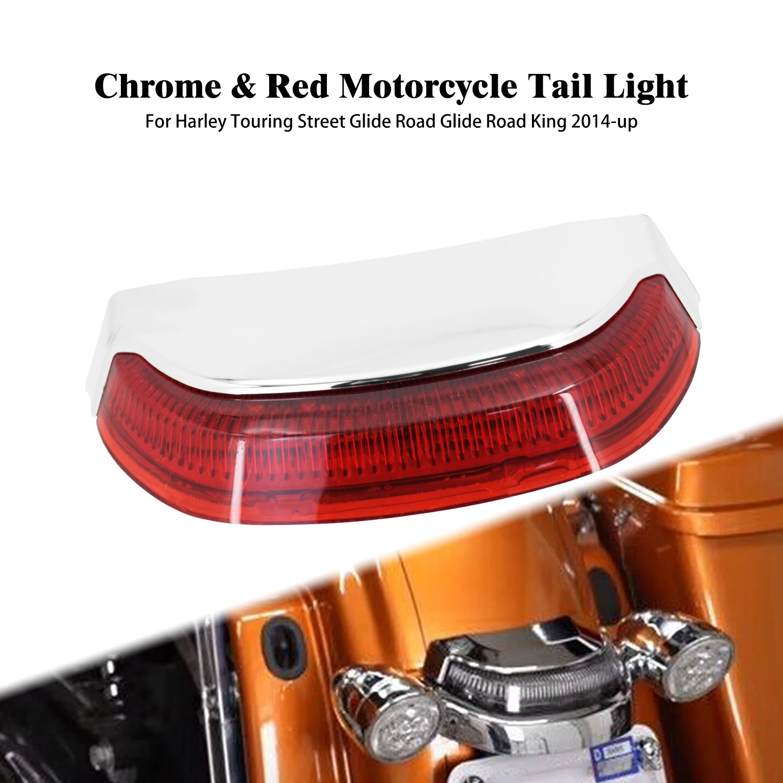 Motorcycle Remote Control LED Tail Light Red Running Lamp Brake Stop Indicator For Harley Touring Street Glide Road King 2014-up
Motorcycle Remote Control LED Tail Light Red Running Lamp Brake Stop Indicator For Harley Touring Street Glide Road King 2014-up