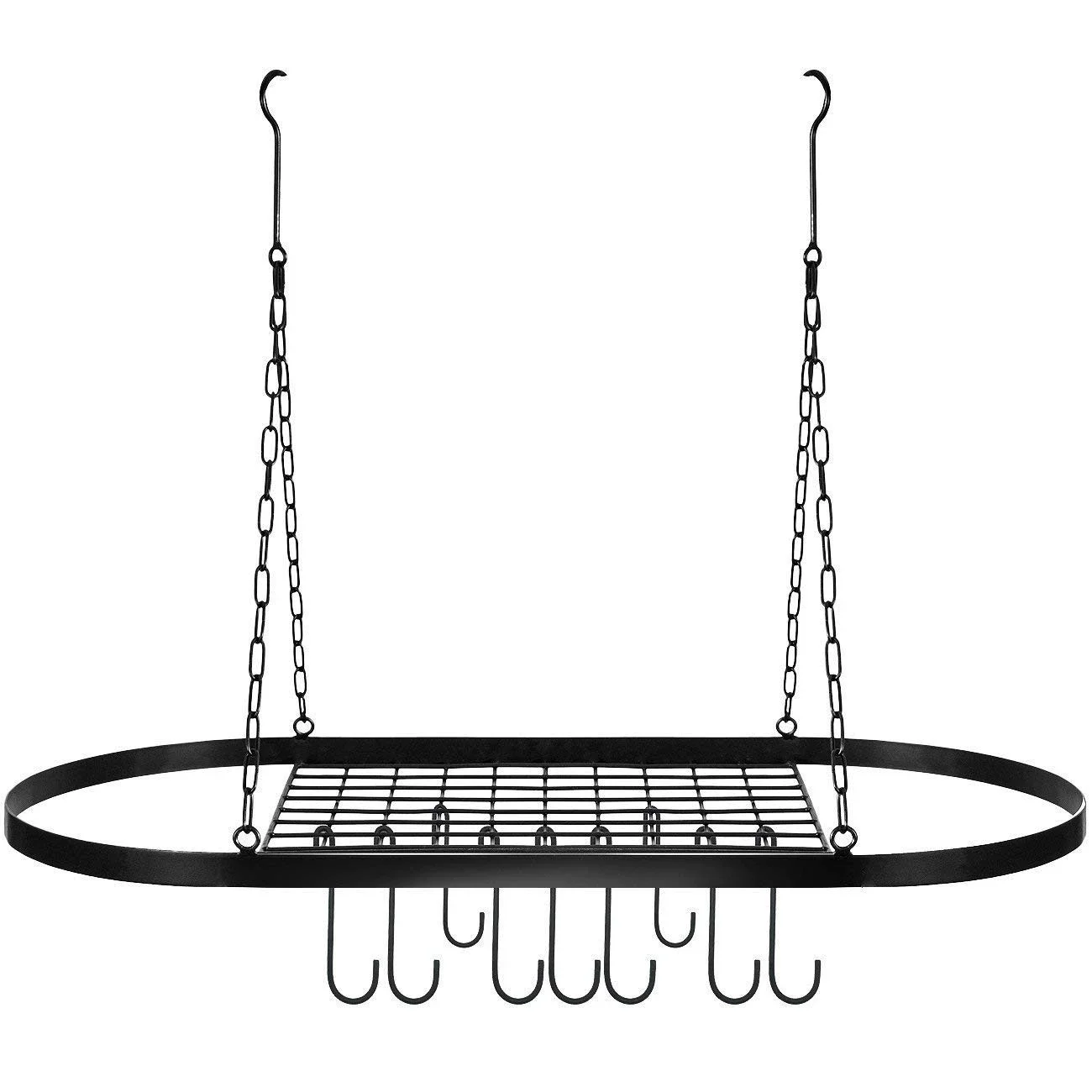 Pan Ceiling Mounted Cookware Storage Hanging Suspended Organizer 12 Hooks Kitchen Organization Pot Rack
Pan Ceiling Mounted Cookware Storage Hanging Suspended Organizer 12 Hooks Kitchen Organization Pot Rack
