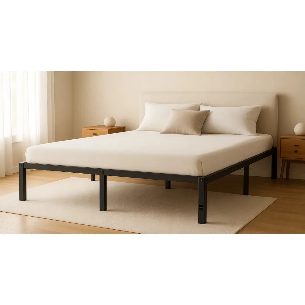 Queen Metal Bed Frame with Storage 14 Inch Heavy Duty Easy Assembly No Box Spring
Queen Metal Bed Frame with Storage 14 Inch Heavy Duty Easy Assembly No Box Spring