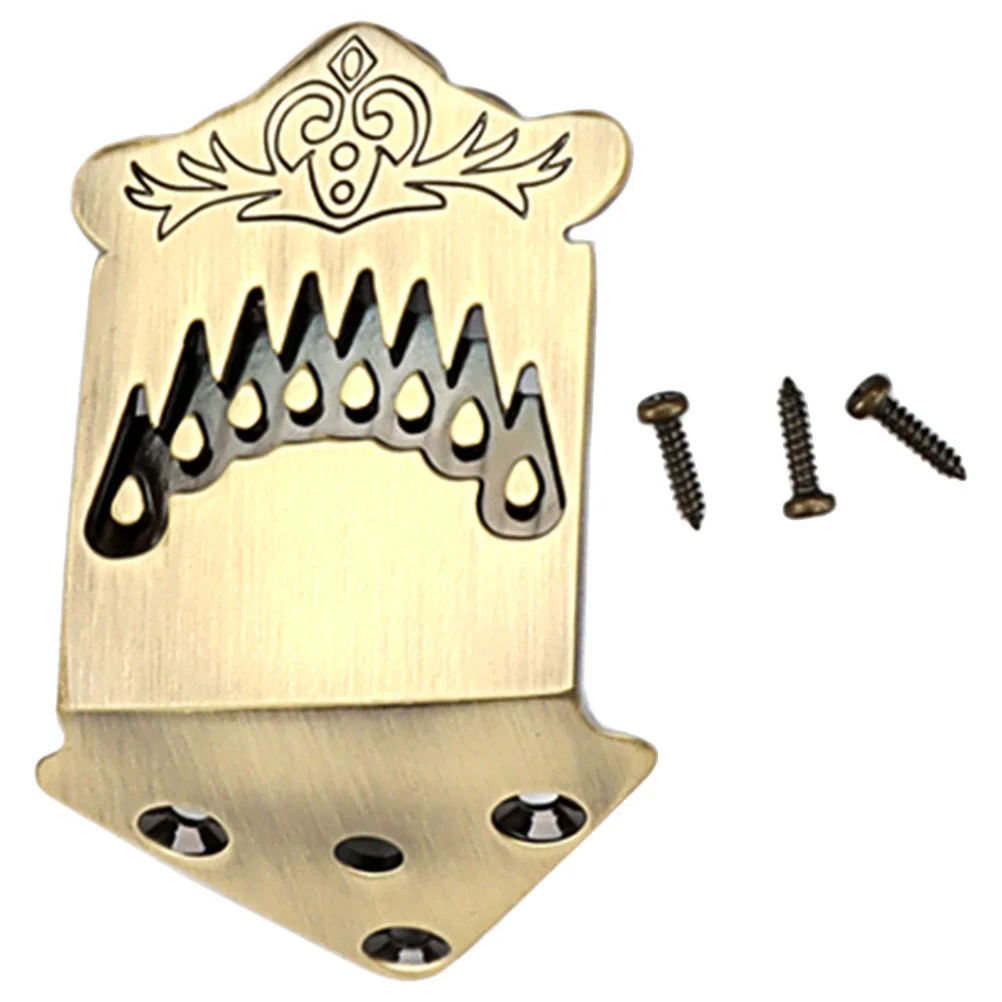 8 String Bronze Pattern Mandolin Tailpiece Alloy Metal Instrument Parts Improve Intonation Volume Sustain
8 String Bronze Pattern Mandolin Tailpiece Alloy Metal Instrument Parts Improve Intonation Volume Sustain