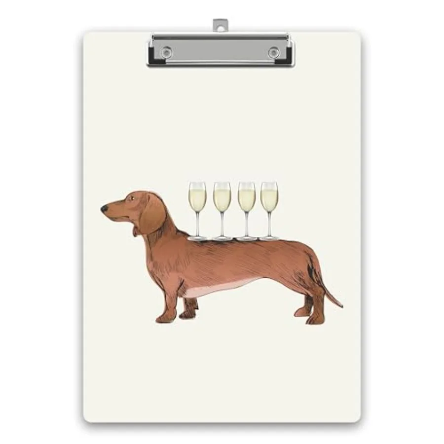 Dachshund Dog Clipboard, Puppy Wooden Clipboard with Low Profile Metal Clip, Clip Boards Gifts for Doctors Nurses Teachers Stud
Dachshund Dog Clipboard, Puppy Wooden Clipboard with Low Profile Metal Clip, Clip Boards Gifts for Doctors Nurses Teachers Stud