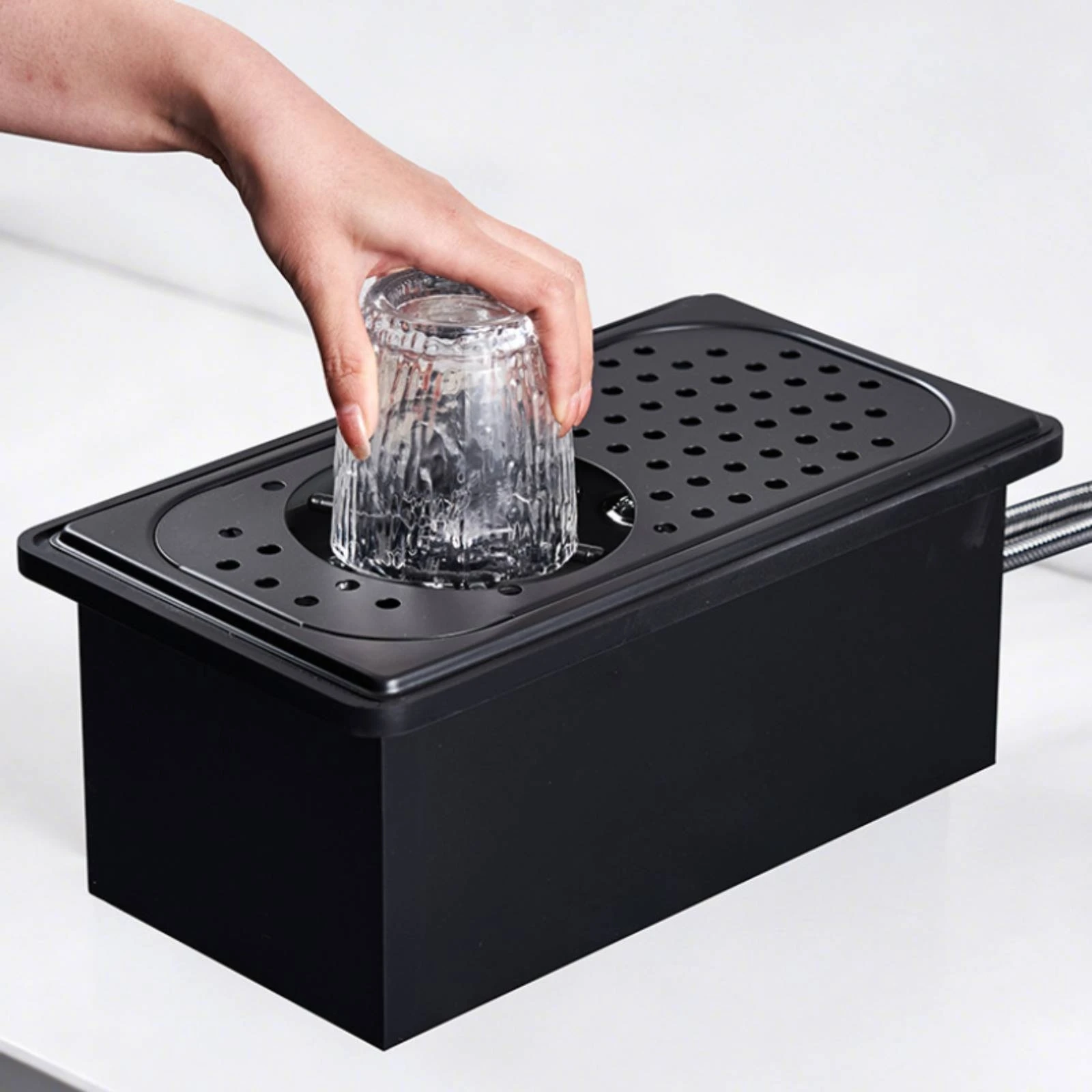 Bar Cup Washer Drainage Holes Glass Rinser Countertop Cleaner Inlet and Outlet Hoses Household Cleaning Quick Rinse
Bar Cup Washer Drainage Holes Glass Rinser Countertop Cleaner Inlet and Outlet Hoses Household Cleaning Quick Rinse
