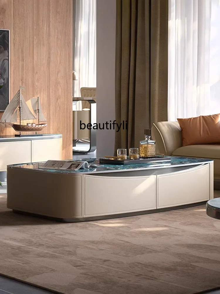 xzLight luxury coffee table designer square living room home luxury stone slate modern simple saddle leather coffee table
xzLight luxury coffee table designer square living room home luxury stone slate modern simple saddle leather coffee table
