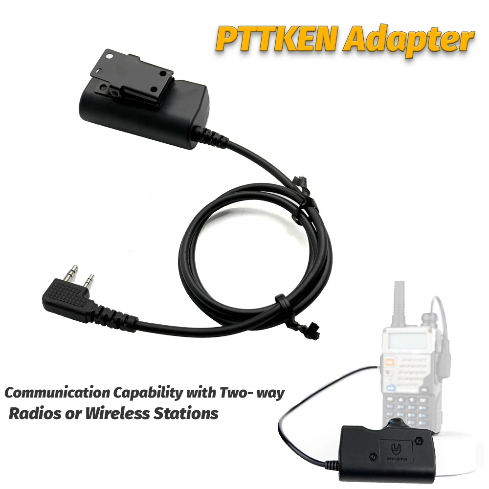 YHKEMA U94 Тактическая 2-контактная версия Kenwood PTT Push-to-Talk Военный стандартный штекер 7,0 для радиоадаптера, черный
YHKEMA U94 Тактическая 2-контактная версия Kenwood PTT Push-to-Talk Военный стандартный штекер 7,0 для радиоадаптера, черный