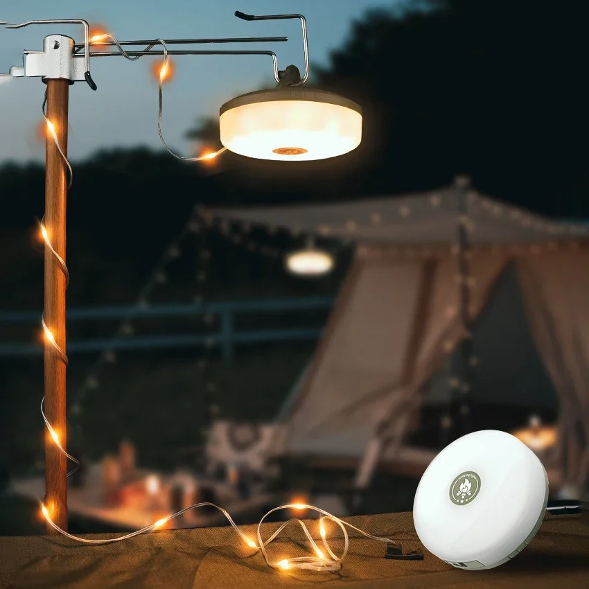 LED Camping Lamp with 10M LED Atmosphere Strip Waterproof Type-c Rechargeable Tent Lamp Outdoor Garden Decoration Light for Tent
LED Camping Lamp with 10M LED Atmosphere Strip Waterproof Type-c Rechargeable Tent Lamp Outdoor Garden Decoration Light for Tent