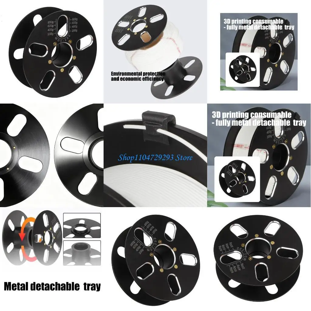 Y2GD Metal Spool for 3D Printer Offer Filament Level Visibility Simple Monitoring