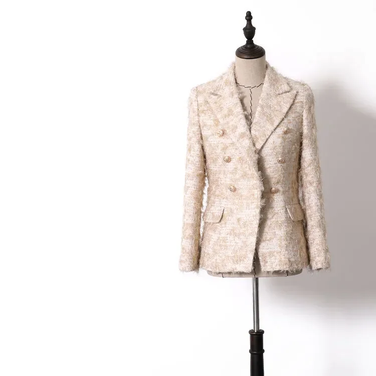New Beautiful WT0041 coat tweed suit in autumn and winter can customized size
New Beautiful WT0041 coat tweed suit in autumn and winter can customized size