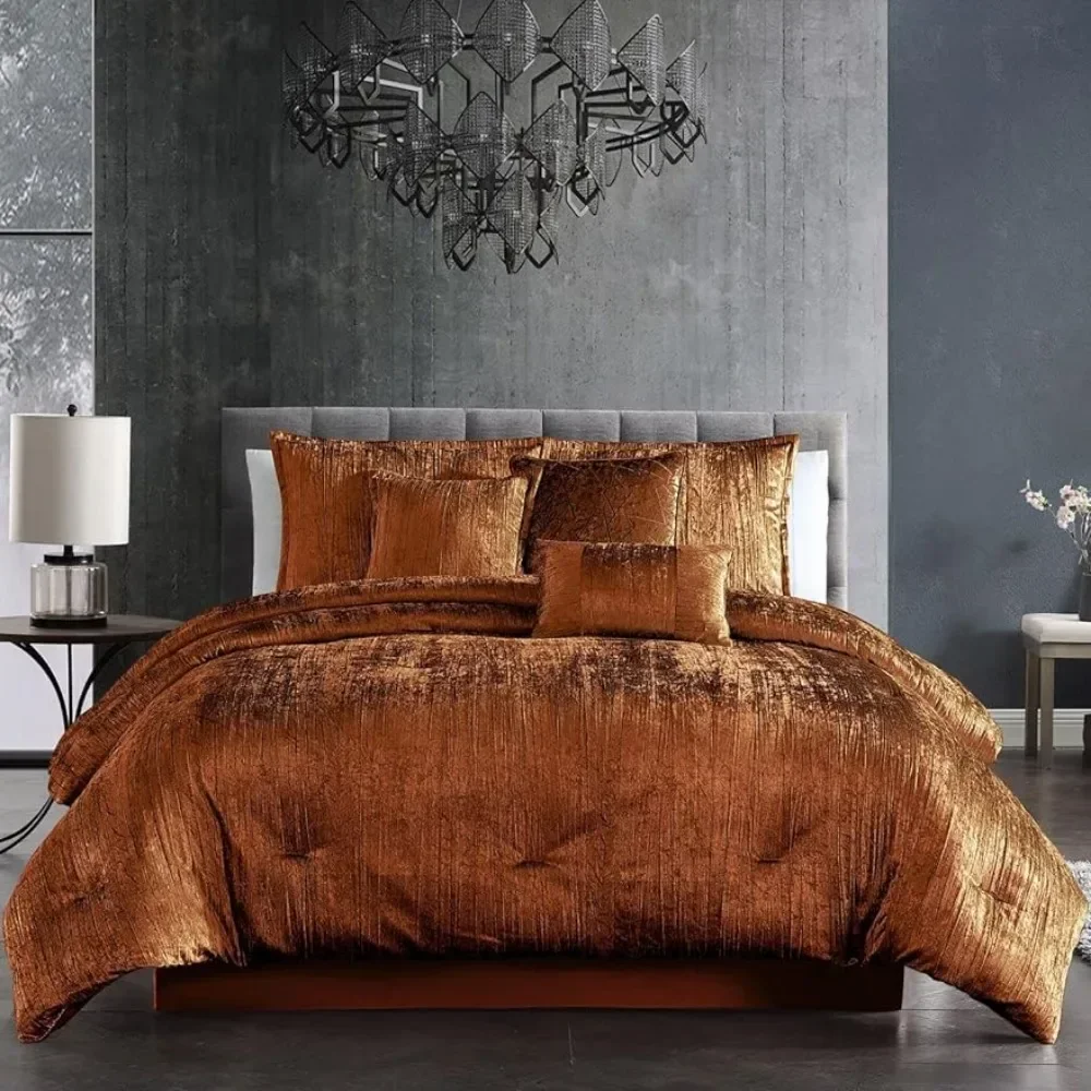 Comforter Set, Queen, Spice, 7-Piece Bed Cover Full Set Duvet Covers Beds Sheets
Comforter Set, Queen, Spice, 7-Piece Bed Cover Full Set Duvet Covers Beds Sheets