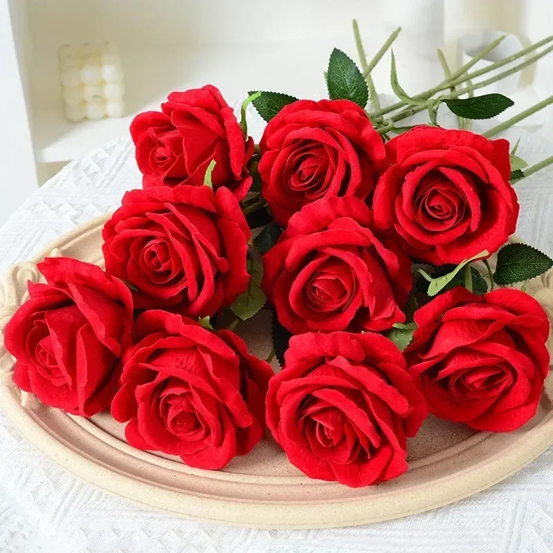 20 Pcs Artificial Velvet Silk Rose Flower Bouquet Real Looking Fake Roses Home Wedding Centerpieces Party Decorations
20 Pcs Artificial Velvet Silk Rose Flower Bouquet Real Looking Fake Roses Home Wedding Centerpieces Party Decorations