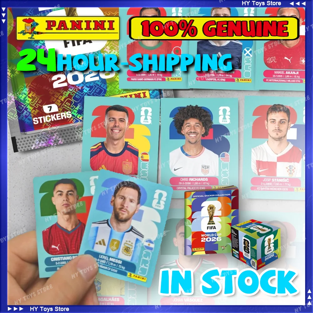 In Stock Official Panini 2026 FIFA World Cup Sticker Collection Football Souvenir Premium Edition Trading Card Birthday Gift Toy
In Stock Official Panini 2026 FIFA World Cup Sticker Collection Football Souvenir Premium Edition Trading Card Birthday Gift Toy