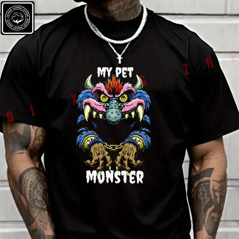 My Pet Monster Print Moto T Shirt Men's Cotton Casual Fashion Short Sleeved Round Neck T-shirt Tee
My Pet Monster Print Moto T Shirt Men's Cotton Casual Fashion Short Sleeved Round Neck T-shirt Tee