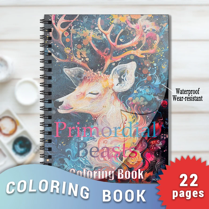 Primordial Beasts Coloring Book - 8.3x 11.2 Inch 22 Page Coloring Book - Helps Reduce Stress and Ease Emotions
Primordial Beasts Coloring Book - 8.3x 11.2 Inch 22 Page Coloring Book - Helps Reduce Stress and Ease Emotions