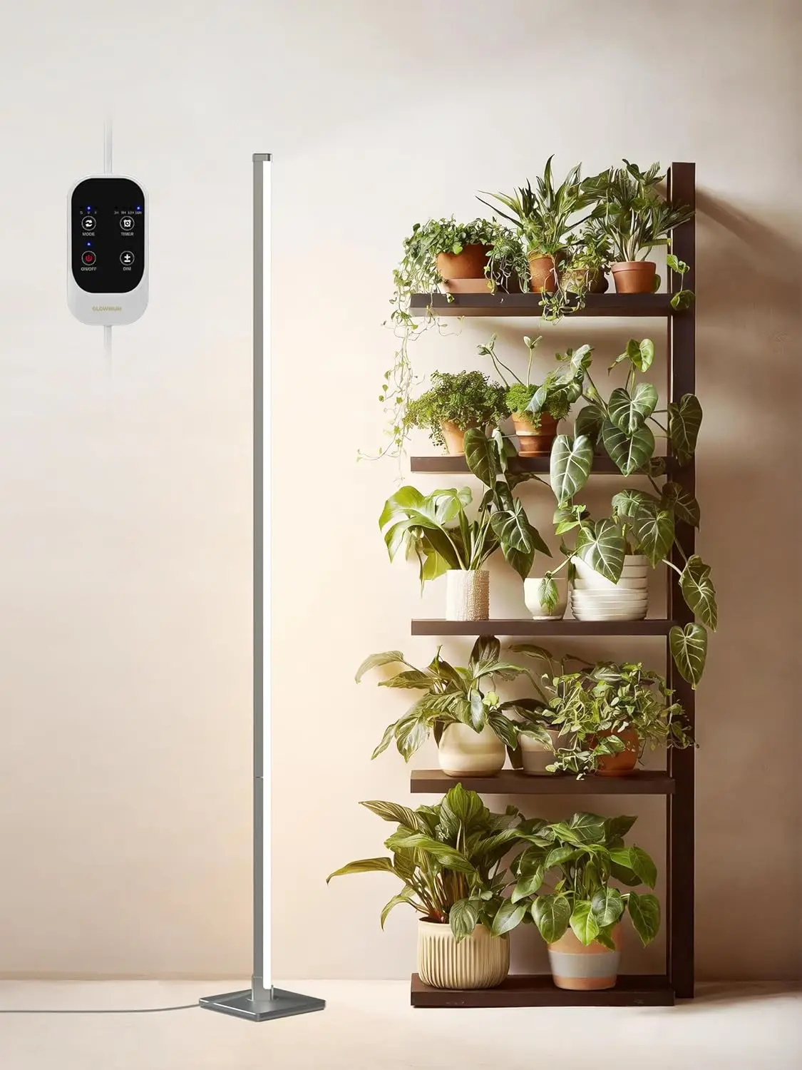 36W Vertical Grow Light with Auto-Timer, 268 LEDs Full Spectrum for Indoor Plants, 3 Modes, Dimmable, Adjustable Height 16-60in
36W Vertical Grow Light with Auto-Timer, 268 LEDs Full Spectrum for Indoor Plants, 3 Modes, Dimmable, Adjustable Height 16-60in