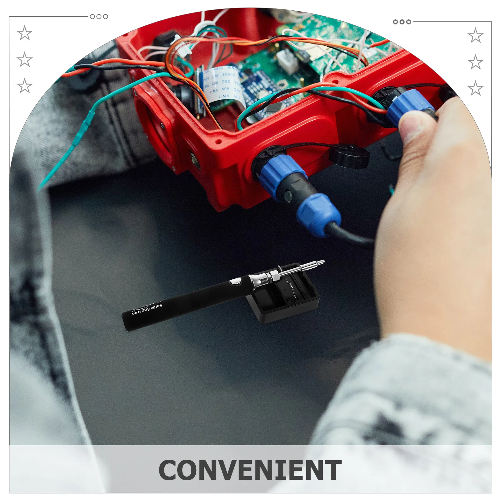 1 set Mini USB Soldering Iron 5V Use Cordless Soldering Pen Low Voltage Welding Device
1 set Mini USB Soldering Iron 5V Use Cordless Soldering Pen Low Voltage Welding Device