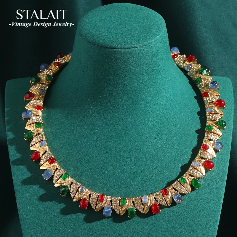 Винтажное колье-чокер с воротником, роскошное женское массивное натуральное зеленое стекло, аксессуары золотого цвета, дизайнерские украшения, новинка 2023 года
Винтажное колье-чокер с воротником, роскошное женское массивное натуральное зеленое стекло, аксессуары золотого цвета, дизайнерские украшения, новинка 2023 года