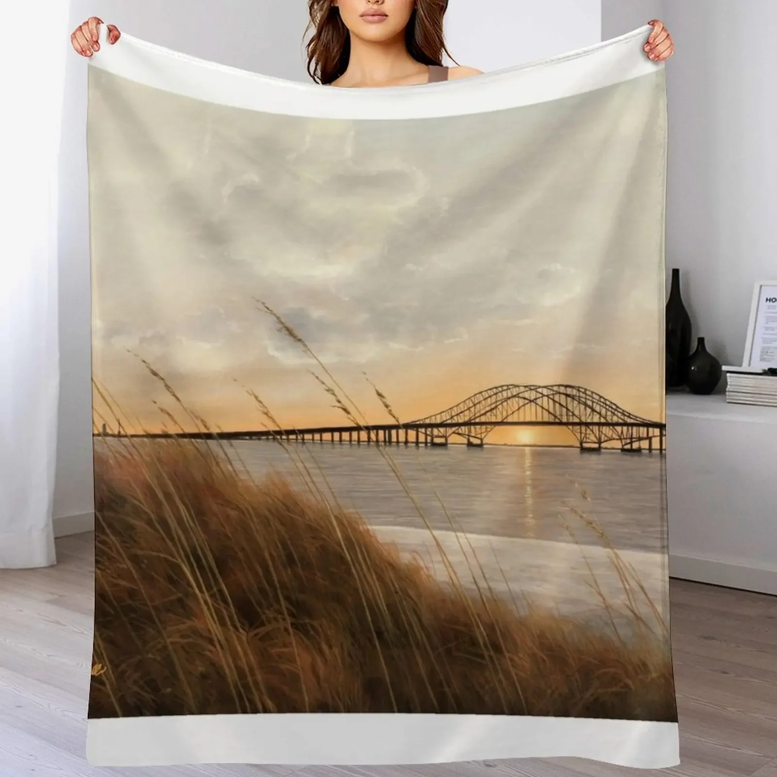View of Captree Bridge Throw Blanket for winter cosplay anime Cute Plaid manga Blankets
View of Captree Bridge Throw Blanket for winter cosplay anime Cute Plaid manga Blankets