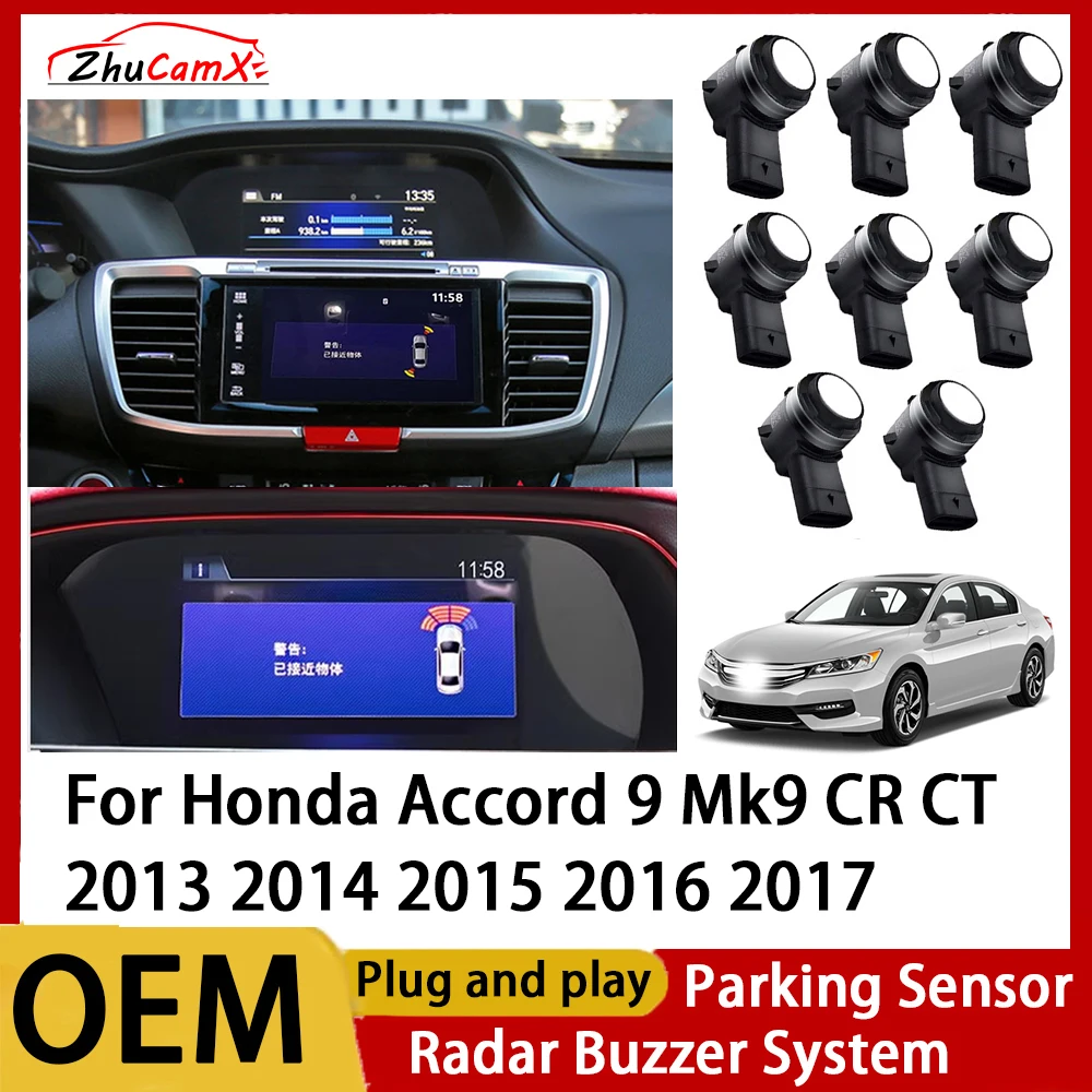 ZhuCamX Front Rear Parking Sensor Assistance Backup Radar Buzzer System for Honda Accord 9 Mk9 CR CT 2013 2014 2015 2016 2017
ZhuCamX Front Rear Parking Sensor Assistance Backup Radar Buzzer System for Honda Accord 9 Mk9 CR CT 2013 2014 2015 2016 2017
